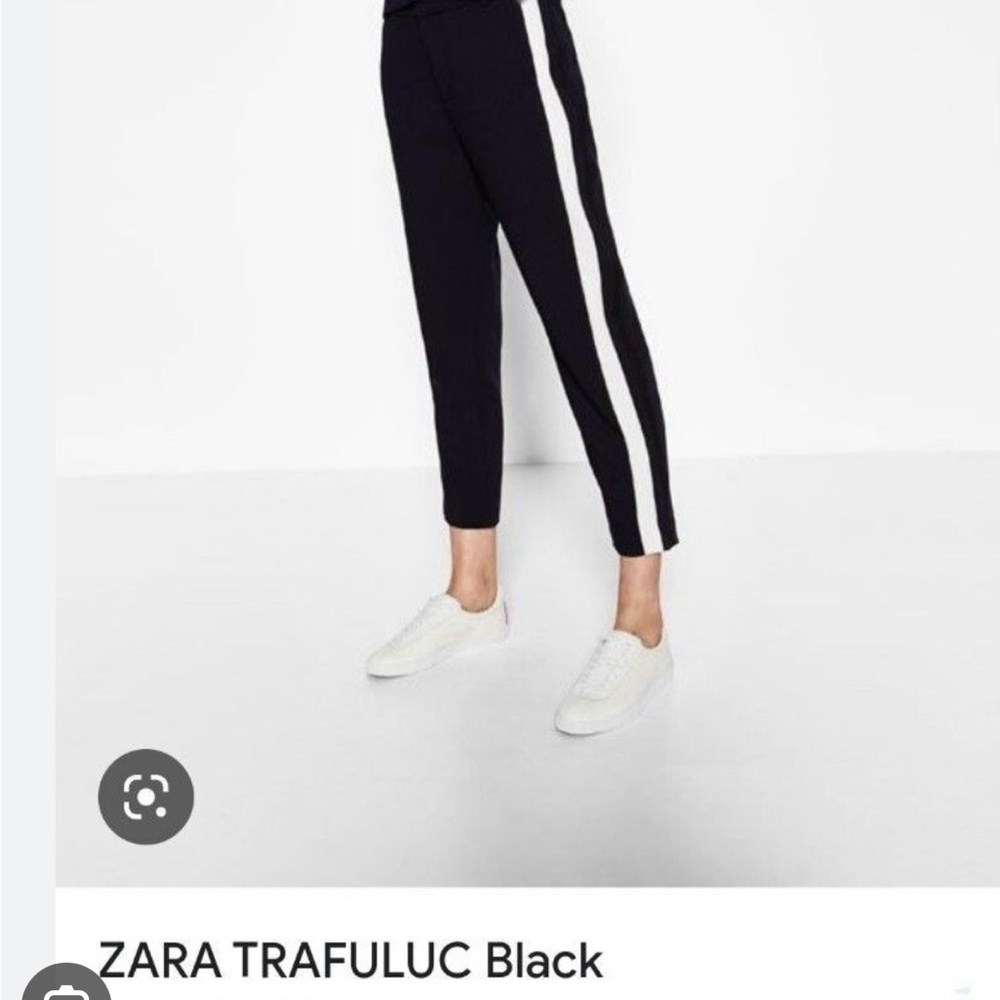 ZARA Trafaluc Collection Black with White Stripe Women's Pants